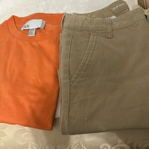 Gently worn shirt & pants size 8